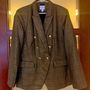 NWOT Nine West blazer black and multi colored